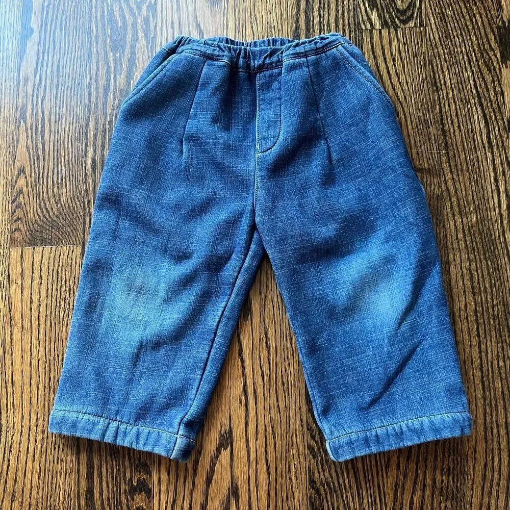 Kids Denim Set with Fleece Lining (90cm 2T)